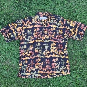 Resort Shirts hand dyed Hawaiian tribal print